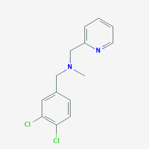 1-(3,4-dichlorophenyl)-N-methyl-N-(pyridin-2-ylmethyl)methanamine