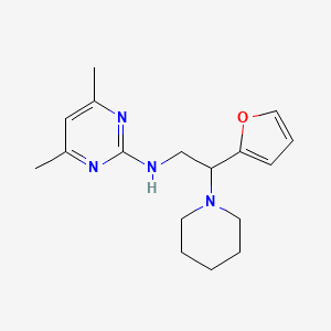 N-[2-(furan-2-yl)-2-piperidin-1-ylethyl]-4,6-dimethylpyrimidin-2-amine