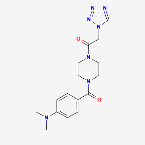 1-[4-[4-(Dimethylamino)benzoyl]piperazin-1-yl]-2-(tetrazol-1-yl)ethanone