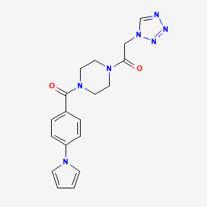 1-[4-(4-Pyrrol-1-ylbenzoyl)piperazin-1-yl]-2-(tetrazol-1-yl)ethanone