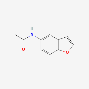 molecular formula C10H9NO2 B7604458 5-乙酰氨基苯并呋喃 