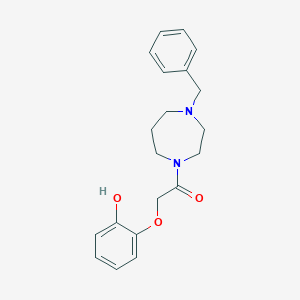 1-(4-Benzyl-1,4-diazepan-1-yl)-2-(2-hydroxyphenoxy)ethanone