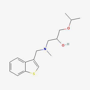 1-[1-Benzothiophen-3-ylmethyl(methyl)amino]-3-propan-2-yloxypropan-2-ol