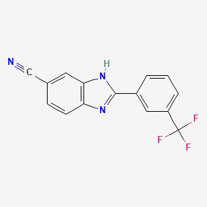 2-[3-(trifluoromethyl)phenyl]-3H-benzimidazole-5-carbonitrile