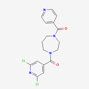 [4-(2,6-Dichloropyridine-4-carbonyl)-1,4-diazepan-1-yl]-pyridin-4-ylmethanone