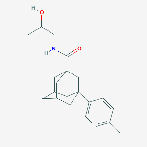 N-(2-hydroxypropyl)-3-(4-methylphenyl)adamantane-1-carboxamide