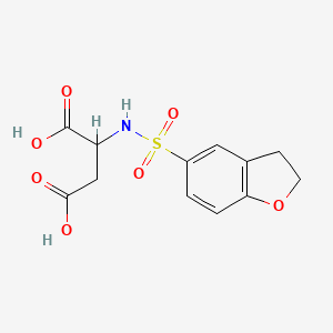 2-(2,3-Dihydro-1-benzofuran-5-ylsulfonylamino)butanedioic acid