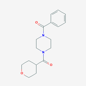 (4-Benzoylpiperazin-1-yl)-(oxan-4-yl)methanone