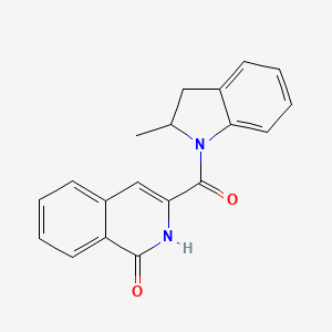 3-(2-methyl-2,3-dihydroindole-1-carbonyl)-2H-isoquinolin-1-one