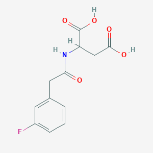 2-[[2-(3-Fluorophenyl)acetyl]amino]butanedioic acid