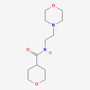 N-(2-morpholin-4-ylethyl)oxane-4-carboxamide