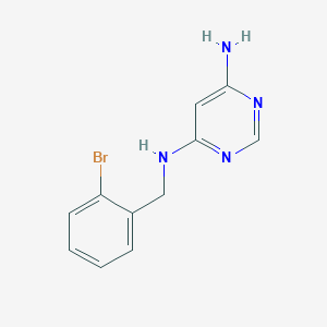 4-N-[(2-bromophenyl)methyl]pyrimidine-4,6-diamine