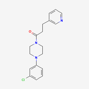 1-[4-(3-Chlorophenyl)piperazin-1-yl]-3-pyridin-3-ylpropan-1-one