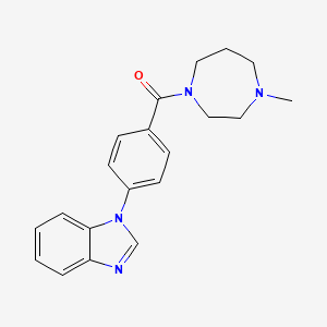 [4-(Benzimidazol-1-yl)phenyl]-(4-methyl-1,4-diazepan-1-yl)methanone