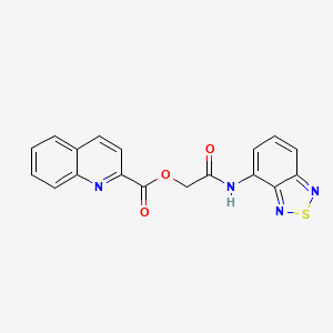 [2-(2,1,3-Benzothiadiazol-4-ylamino)-2-oxoethyl] quinoline-2-carboxylate