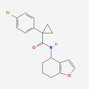 1-(4-bromophenyl)-N-(4,5,6,7-tetrahydro-1-benzofuran-4-yl)cyclopropane-1-carboxamide