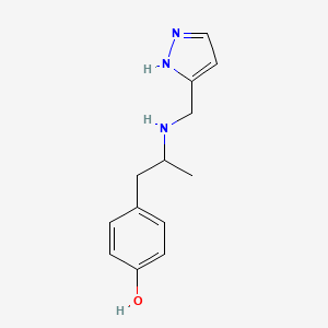 4-[2-(1H-pyrazol-5-ylmethylamino)propyl]phenol