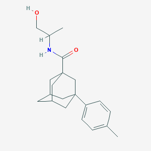 N-(1-hydroxypropan-2-yl)-3-(4-methylphenyl)adamantane-1-carboxamide