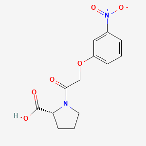 (2R)-1-[2-(3-nitrophenoxy)acetyl]pyrrolidine-2-carboxylic acid