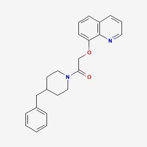 1-(4-Benzylpiperidin-1-yl)-2-quinolin-8-yloxyethanone