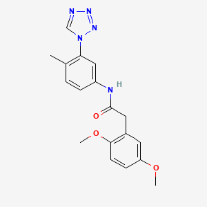 2-(2,5-dimethoxyphenyl)-N-[4-methyl-3-(tetrazol-1-yl)phenyl]acetamide