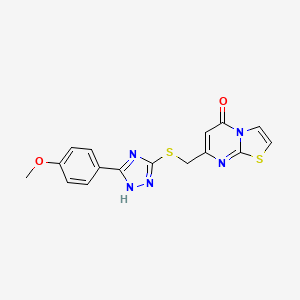 7-({[5-(4-methoxyphenyl)-4H-1,2,4-triazol-3-yl]thio}methyl)-5H-[1,3]thiazolo[3,2-a]pyrimidin-5-one