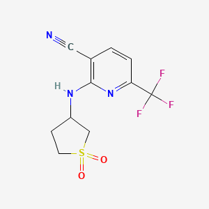 2-[(1,1-Dioxothiolan-3-yl)amino]-6-(trifluoromethyl)pyridine-3-carbonitrile