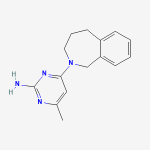 4-Methyl-6-(1,3,4,5-tetrahydro-2-benzazepin-2-yl)pyrimidin-2-amine