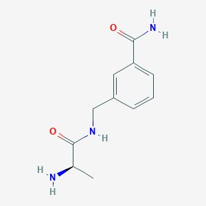 3-[[[(2R)-2-aminopropanoyl]amino]methyl]benzamide