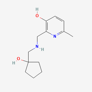 2-[[(1-Hydroxycyclopentyl)methylamino]methyl]-6-methylpyridin-3-ol