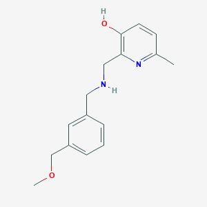 2-[[[3-(Methoxymethyl)phenyl]methylamino]methyl]-6-methylpyridin-3-ol