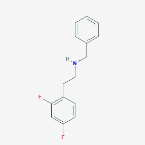 molecular formula C15H15F2N B7605163 N-benzyl-2-(2,4-difluorophenyl)ethanamine 