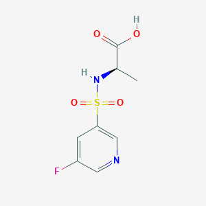 (2R)-2-[(5-fluoropyridin-3-yl)sulfonylamino]propanoic acid