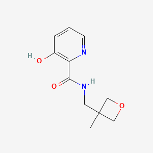 3-hydroxy-N-[(3-methyloxetan-3-yl)methyl]pyridine-2-carboxamide