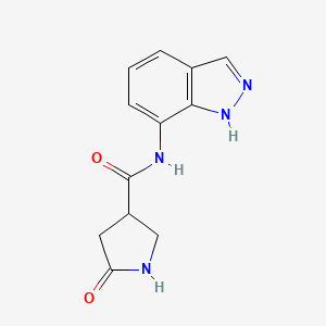 N-(1H-indazol-7-yl)-5-oxopyrrolidine-3-carboxamide