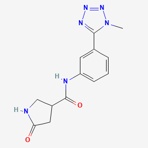 N-[3-(1-methyltetrazol-5-yl)phenyl]-5-oxopyrrolidine-3-carboxamide