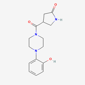 4-[4-(2-Hydroxyphenyl)piperazine-1-carbonyl]pyrrolidin-2-one