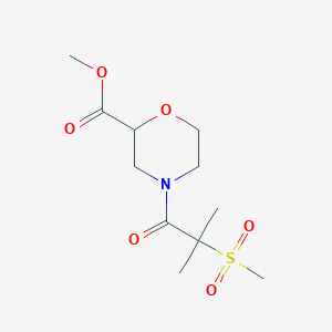 Methyl 4-(2-methyl-2-methylsulfonylpropanoyl)morpholine-2-carboxylate