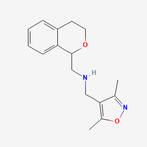 1-(3,4-dihydro-1H-isochromen-1-yl)-N-[(3,5-dimethyl-1,2-oxazol-4-yl)methyl]methanamine