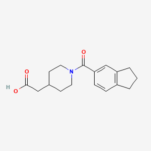 2-[1-(2,3-dihydro-1H-indene-5-carbonyl)piperidin-4-yl]acetic acid