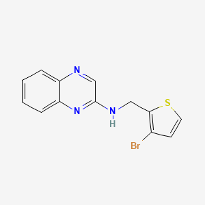 N-[(3-bromothiophen-2-yl)methyl]quinoxalin-2-amine