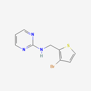 N-[(3-bromothiophen-2-yl)methyl]pyrimidin-2-amine