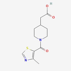 2-[1-(4-Methyl-1,3-thiazole-5-carbonyl)piperidin-4-yl]acetic acid