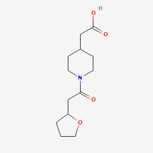 2-[1-[2-(Oxolan-2-yl)acetyl]piperidin-4-yl]acetic acid