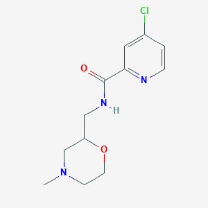 4-chloro-N-[(4-methylmorpholin-2-yl)methyl]pyridine-2-carboxamide