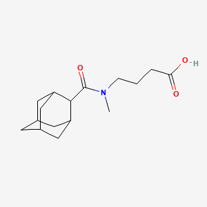 molecular formula C16H25NO3 B7605313 4-[Adamantane-2-carbonyl(methyl)amino]butanoic acid 