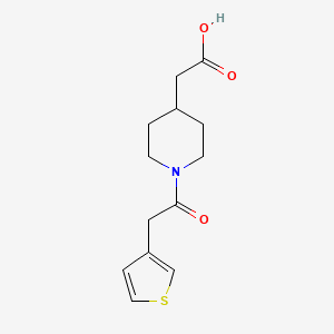 2-[1-(2-Thiophen-3-ylacetyl)piperidin-4-yl]acetic acid