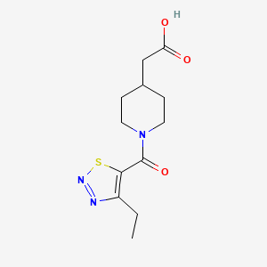 2-[1-(4-Ethylthiadiazole-5-carbonyl)piperidin-4-yl]acetic acid