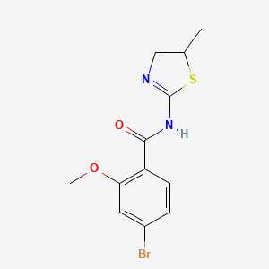 4-bromo-2-methoxy-N-(5-methyl-1,3-thiazol-2-yl)benzamide