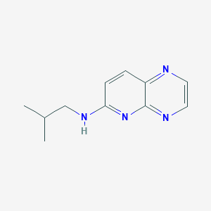 molecular formula C11H14N4 B7605332 N-(2-methylpropyl)pyrido[2,3-b]pyrazin-6-amine 